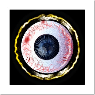 Evil Eye - Distressed Bloodshot Eye Posters and Art